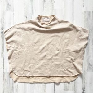 Frank & Eileen - Audrey Funnel Neck Capelet in Sand. OS